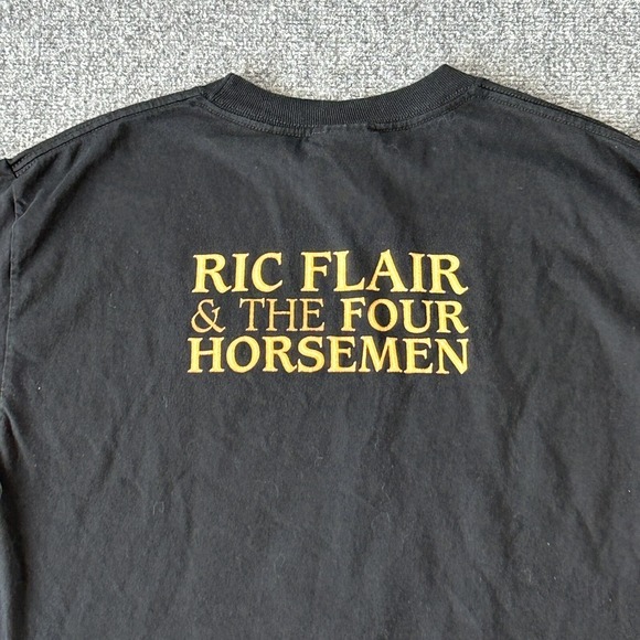 Ric Flair Shirt Men's Medium Four Horsemen WWE WWF Wrestling Vintage Black DS - Picture 8 of 8